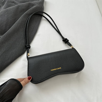 Solid Color PU Small Square Bag Shoulder Messenger Bag Handbag