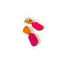 Cute Clip On Earrings Pink & Yellow-0