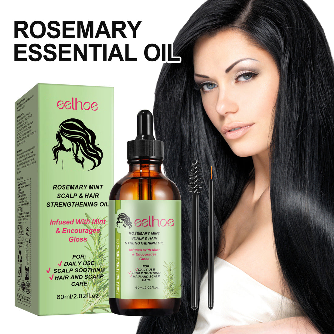 Rosemary Hair Oil Hair Oil Hair Oil For Dry Hair, Frizzy And Soft Hair