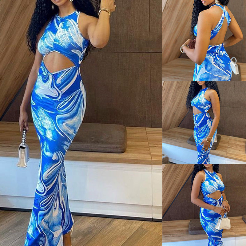 Summer Sleeveless Backless Party Party Dresses Women&