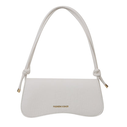 Solid Color PU Small Square Bag Shoulder Messenger Bag Handbag