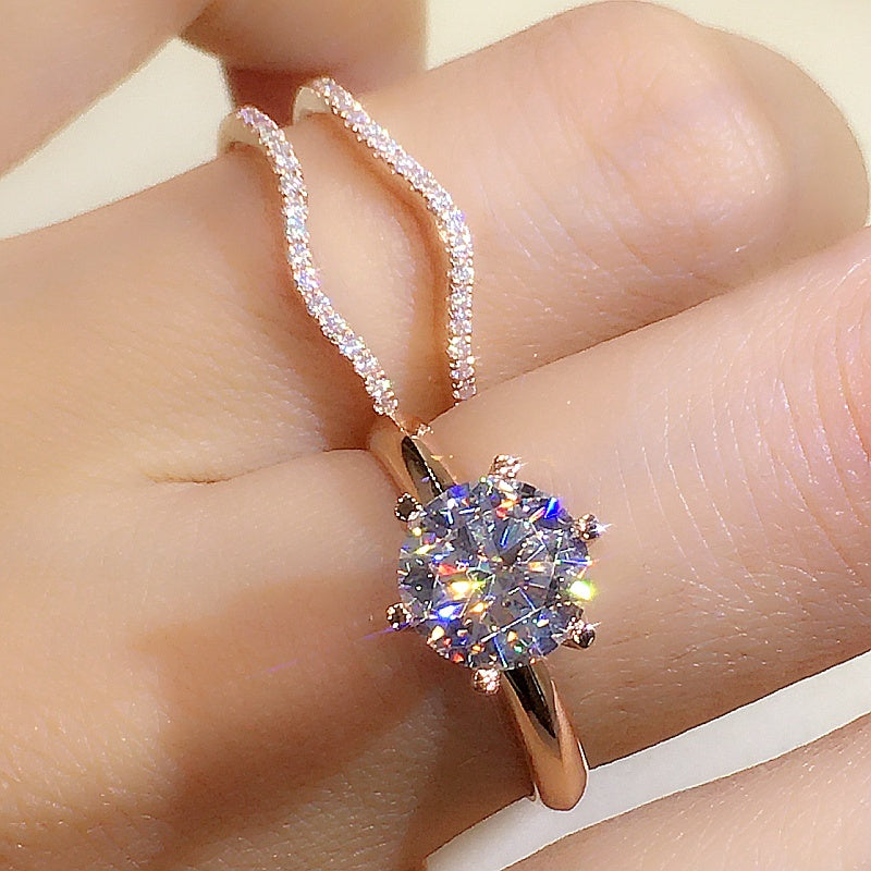 18K Gold Two-in-one Mosonite For Women&