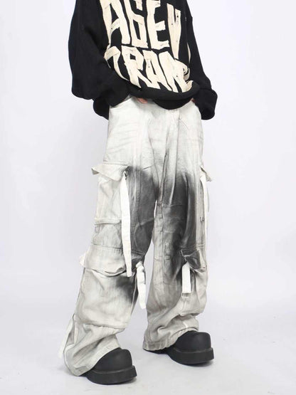 Splash Ink Multi-pocket Cargo Pants Men&