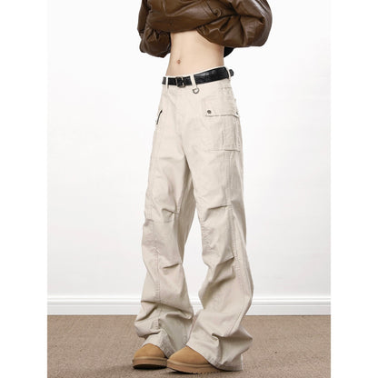American High Street Washed Distressed Overalls
