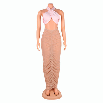 Fashion Sexy Women Mesh See-Through High Waist Skirt