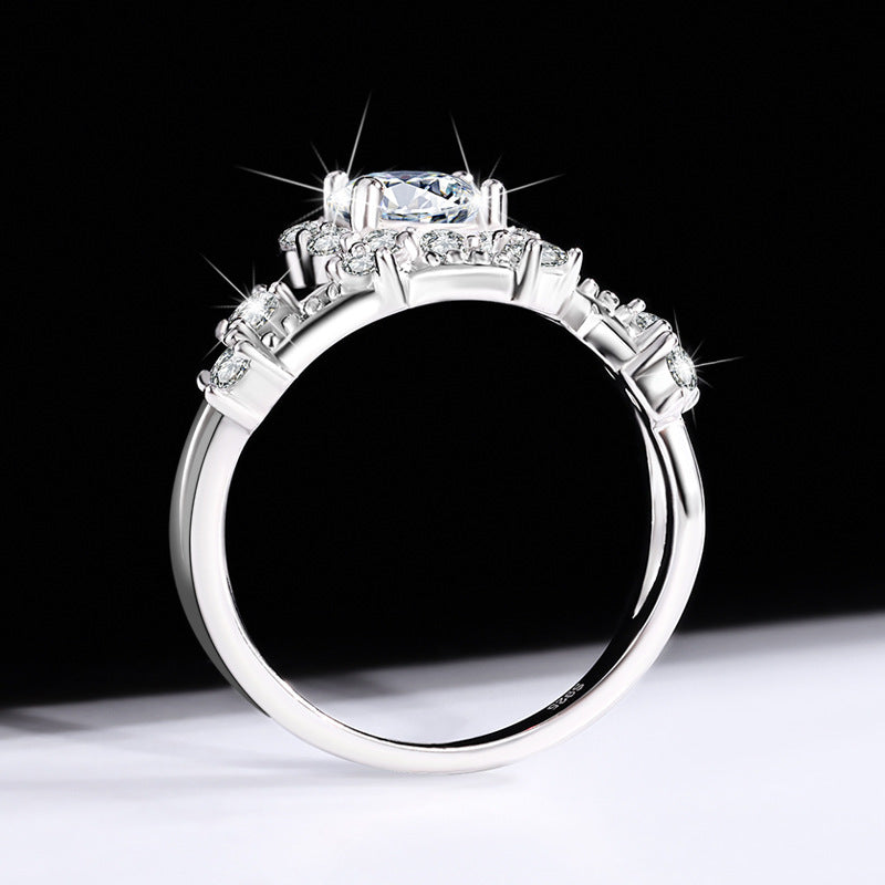 Moissanite Ring Women&