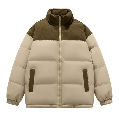 Winter Male New Cotton Clothing Thick Loose Hoodie Padded Coat