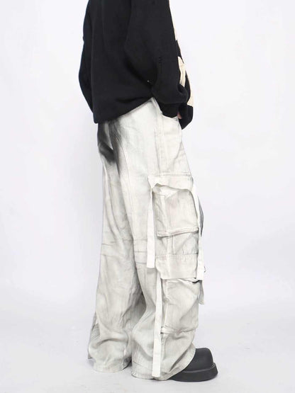 Splash Ink Multi-pocket Cargo Pants Men&